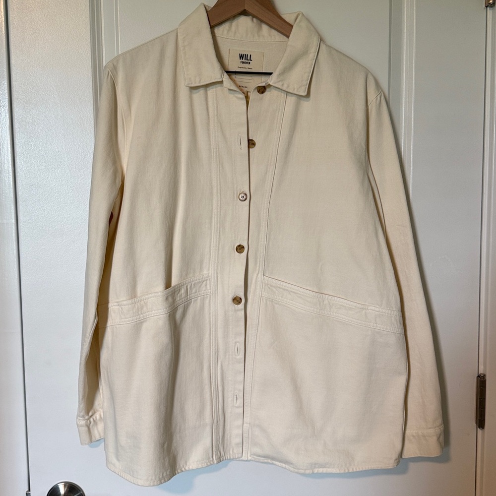 Sezane Will Jacket Kingdom Ecru - Size XL